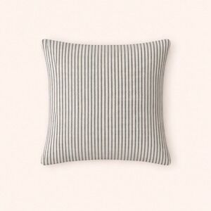 Frette Giglio Woven Euro Pillowcase 26x26 Ivory / Navy Blue NWT